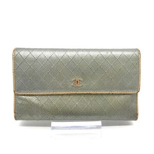 Chanel Long Wallet, Matelasse, Leather